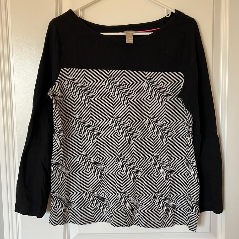 Banana Republic Geometric Cotton Sweater M